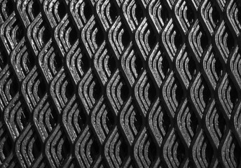 Abstract lines and  texture of industrial metal mesh pattern background ,