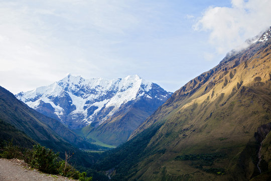 Mountains on Salkantay Trek in Peru