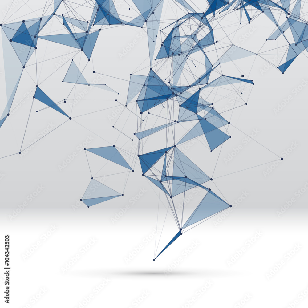 Poster abstract background with dotted grid