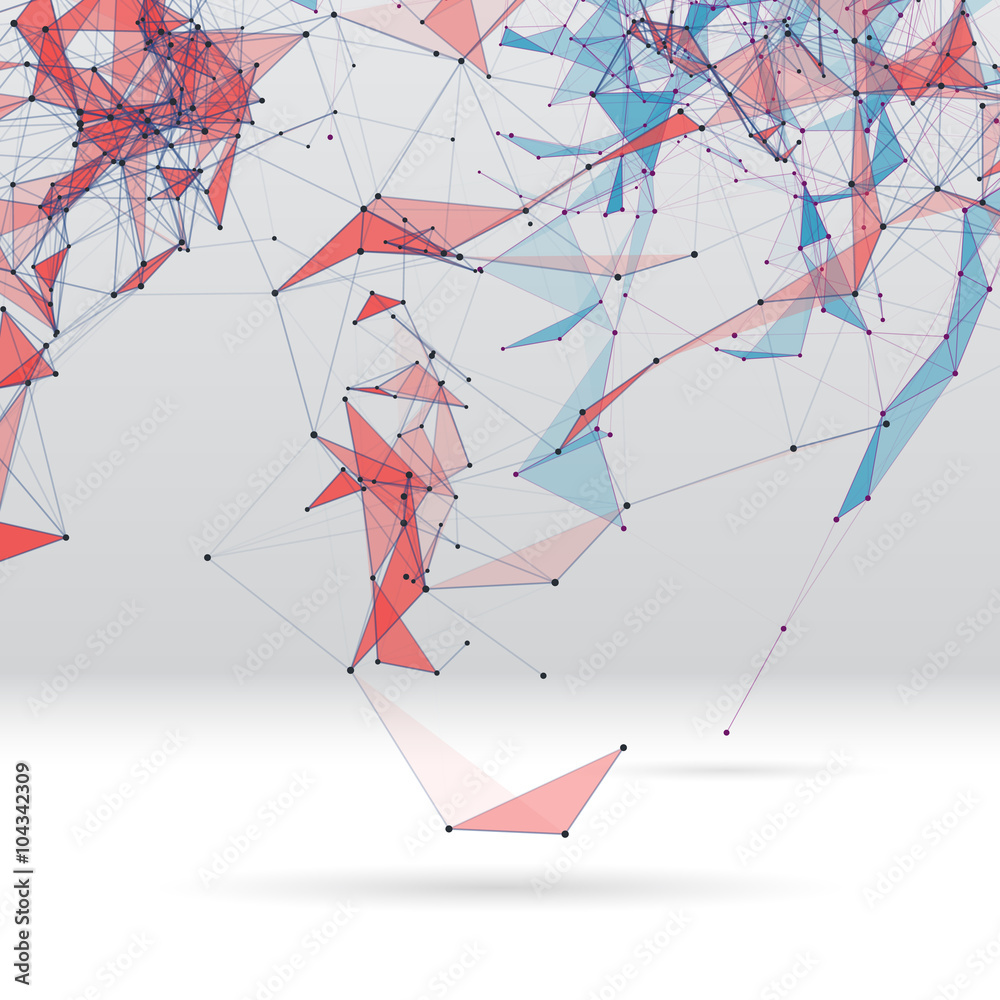 Poster abstract background with dotted grid