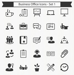 Business Office Icons - Set 1