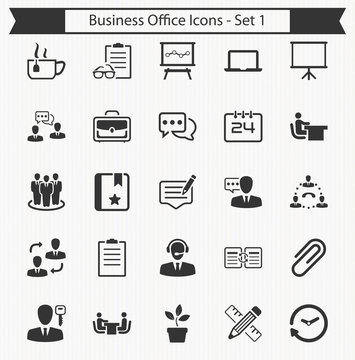 Business Office Icons - Set 1