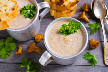 Soup with mushrooms