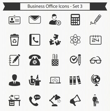 Business Office Icons - Set 3
