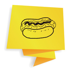hot dog doodle