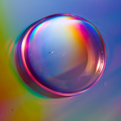 water drops on colorful background