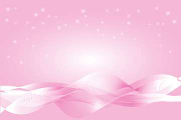 Pink abstract lines wave background