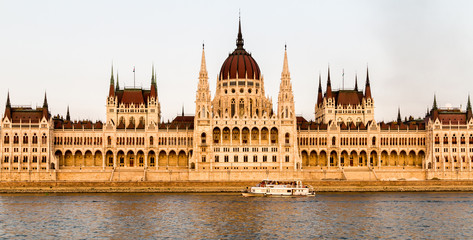 Fototapeta premium The Hungarian Parliament Building in Budapest, Hungary