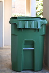 Green Garbage Can