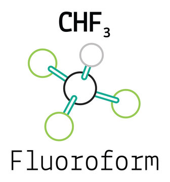 CHF3 fluoroform molecule