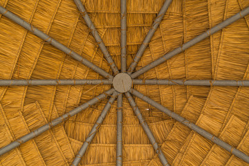 Under thatched roof natural