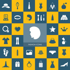 Beauty and Fashion Icon Set For Web & Mobile.