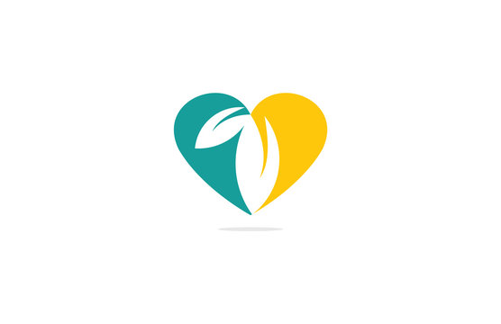 leaf heart logo