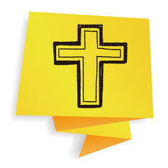 Fototapeta premium cross doodle