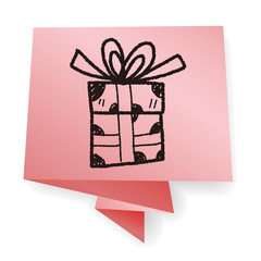 birthday presents doodle drawing