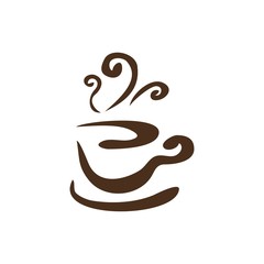 Coffee Tea Cup Logo Cafe Abstract