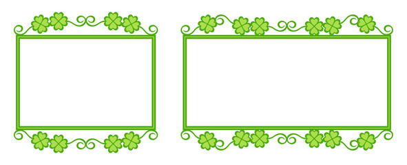 クローバーのフレーム