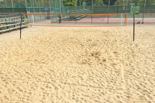 volleyball net on outdoor at stadium