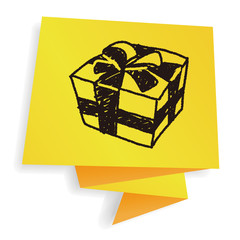 Christmas gift doodle