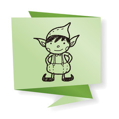 Christmas elf doodle