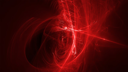 Obraz premium red glow energy wave. lighting effect abstract background.