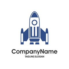 Rocket logo icon Vector
