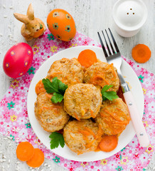 Colorful Easter holiday menu recipe