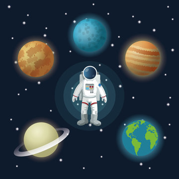 Space icon design 