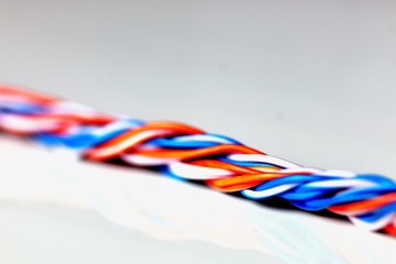 macro color braided wire