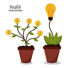 Profit icon design 