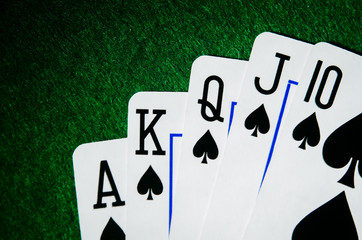 royal flush of spades