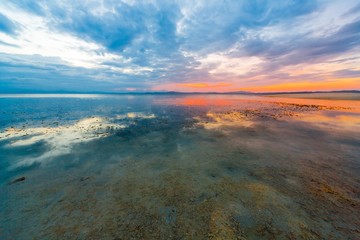 sunset  tropical sea