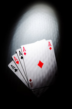 four poker cards