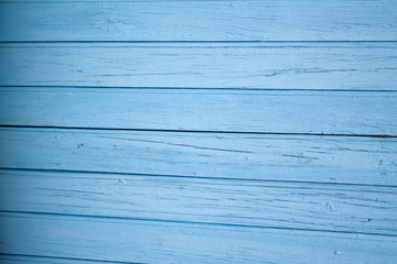 blue wooden table