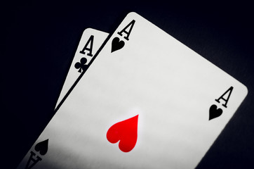 two poker aces