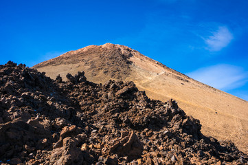 Crater of El Teide volcano