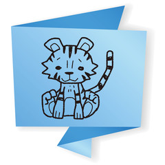 tiger doodle