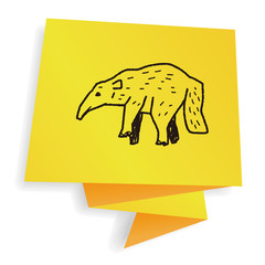 anteater doodle