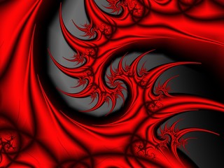  Fractal artwork for creative design. Red and gray.