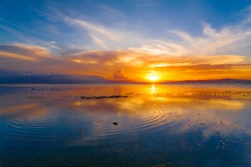 Fototapeta premium sunset tropical sea