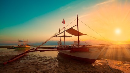 Philippines,  sunset boat