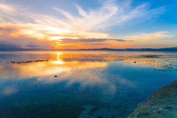 Fototapeta premium sunset tropical sea