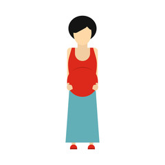 Fototapeta premium Pregnant woman icon
