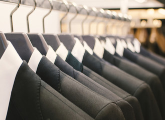 Fototapeta premium Men suits in a clothing store