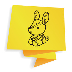 rabbit doll doodle