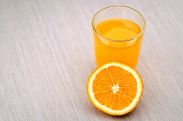 glass of fresh orange juice