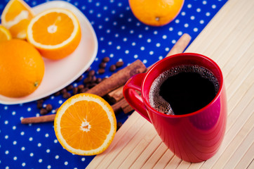 coffee and orange