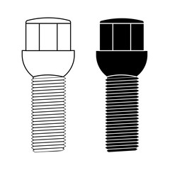 Screw. Bolt  for car wheels.