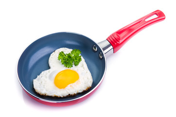 pun with egg isolated