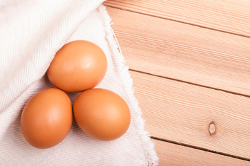 three eggs